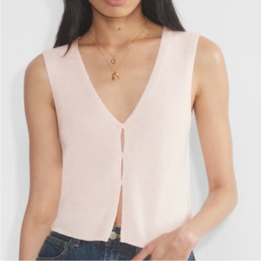 Wilfred light pink basque sweater vest size medium